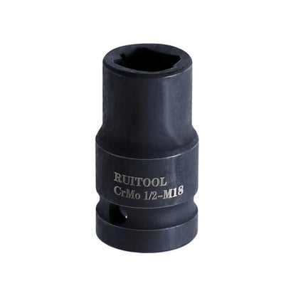 RUITOOL 1/2 inch Tap Socket Pneumatic Wrench Square Socket Inner Quarter Square Hole Wrench Tool, Spec: M18