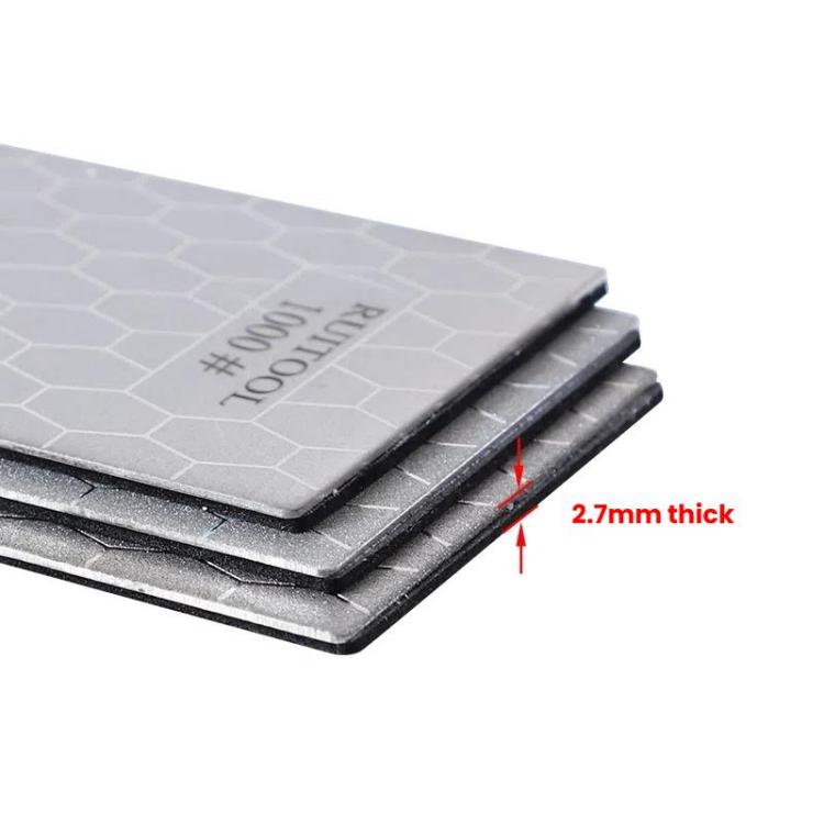 RUITOOL Emery Sharpening Disc Rectangular Diamond Honeycomb Knife Sharpener Household Polishing Tool(200#)