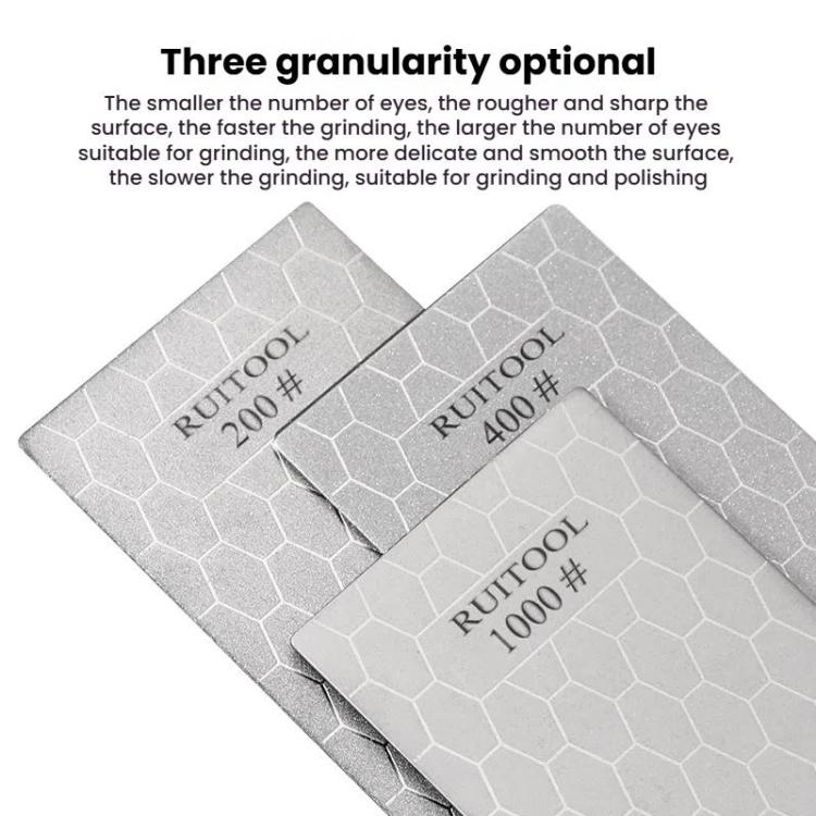 RUITOOL Emery Sharpening Disc Rectangular Diamond Honeycomb Knife Sharpener Household Polishing Tool(200#)