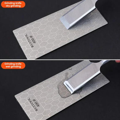 RUITOOL Emery Sharpening Disc Rectangular Diamond Honeycomb Knife Sharpener Household Polishing Tool(200#)