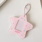 Hisocute Dessin Animé Pentagramme 1 Pouce Cadre Photo Pendentif Étudiants Porte-clés Poursuivant Étoile Carte Titulaire Pendentif (Étoiles Roses)