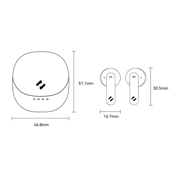 Havit E9 Semi-In-Ear ENC Noise Reduction Wireless Bluetooth Earphones, Color: Pink-Standard Edition
