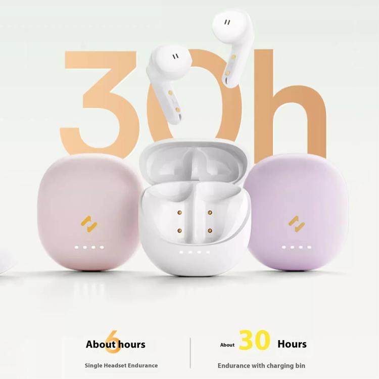 Havit E9 Semi-In-Ear ENC Noise Reduction Wireless Bluetooth Earphones, Color: White-Flagship Edition