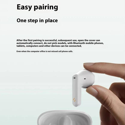 Havit E9 Semi-In-Ear ENC Noise Reduction Wireless Bluetooth Earphones, Color: White-Flagship Edition