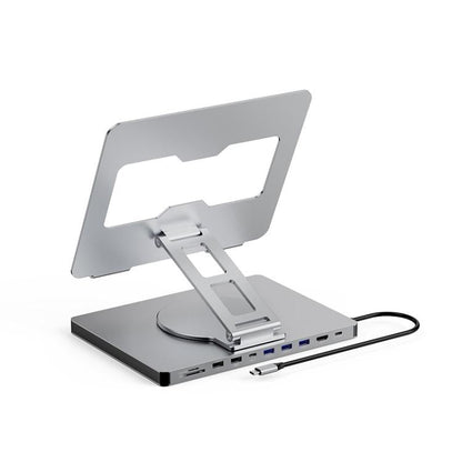 Blueendless 4K/60Hz Multifunctional Docking Station Tablet Holder, Spec: 10-in-1 Rotating