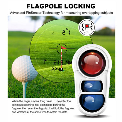 ARTBULL Lock Flag Ramp Outdoor Golf Laser Rangefinder Telescope, Specification: 1000m