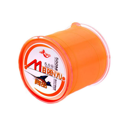 Meirenyu 500m Semi-floating Rocky Fishing Line Wear-resistant Lure Nylon Fishing Line, Size: 3.5(Orange)