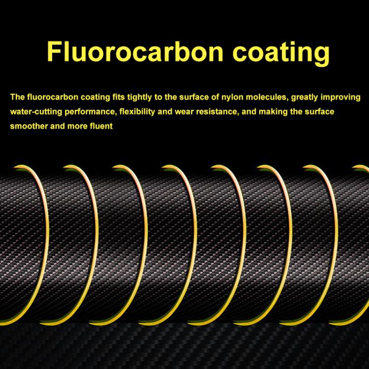 Meirenyu 500m Semi-floating Rocky Fishing Line Wear-resistant Lure Nylon Fishing Line, Size: 3.5(Yellow)