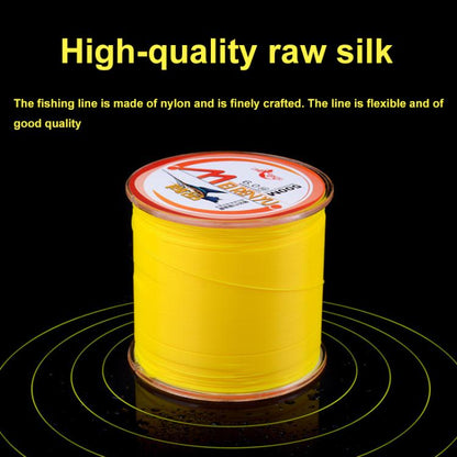 Meirenyu 500m Semi-floating Rocky Fishing Line Wear-resistant Lure Nylon Fishing Line, Size: 3.5(Yellow)