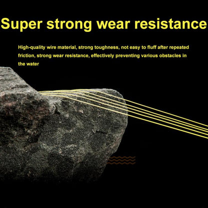 Meirenyu 500m Semi-floating Rocky Fishing Line Wear-resistant Lure Nylon Fishing Line, Size: 3.5(Yellow)