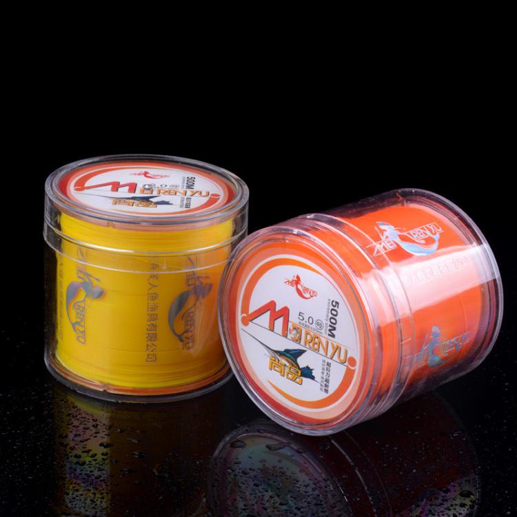 Meirenyu 500m Semi-floating Rocky Fishing Line Wear-resistant Lure Nylon Fishing Line, Size: 5.0(Yellow)