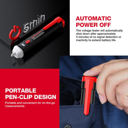 HABOTEST HT85 Non-Contact Electricity Tester AC Voltage Detector(Black Red)