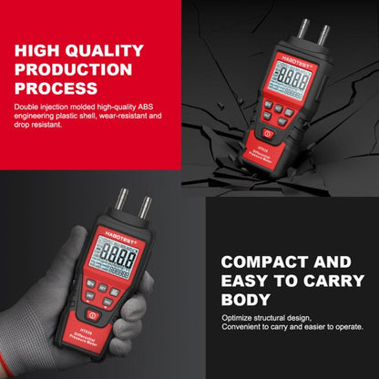 HABOTEST HT636 Highly Precision Differential Pressure Gauge Digital Micropressure Tester