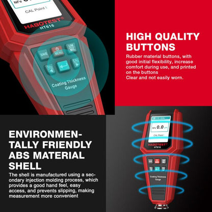 HABOTEST HT616 Car Paint Tester Paint Coating Thickness Gauge