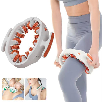 KEDU Leg Roller Massager Slimming Leg Roller Inner Thigh Calf Muscle Relaxation Trainer Manual Massager(Brick Red)