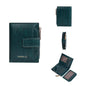 Baellerry N5122 Women Short Wallet Oil Waxed Leather Zipper Clasp Coin Purse(Green)