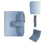 Baellerry NR118 Women Short Wallet Gradient Color Multi Card Zipper Coin Purse(Light Blue)