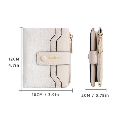 Baellerry NR118 Women Short Wallet Gradient Color Multi Card Zipper Coin Purse(Light Blue)