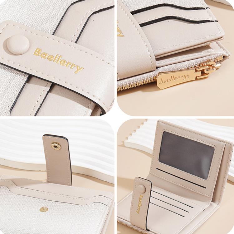 Baellerry NR118 Women Short Wallet Gradient Color Multi Card Zipper Coin Purse(Light Blue)