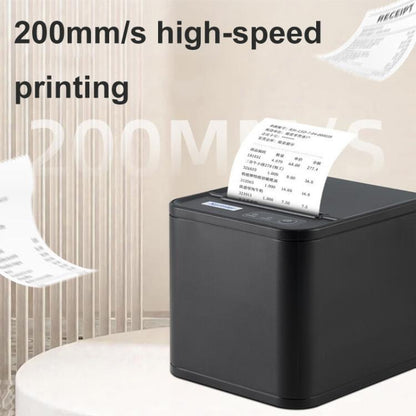 Xprinter XP-80T 80mm QR Code Supermarket Receipt Label Thermal Printer, Spec: USB+Lan(EU Plug)