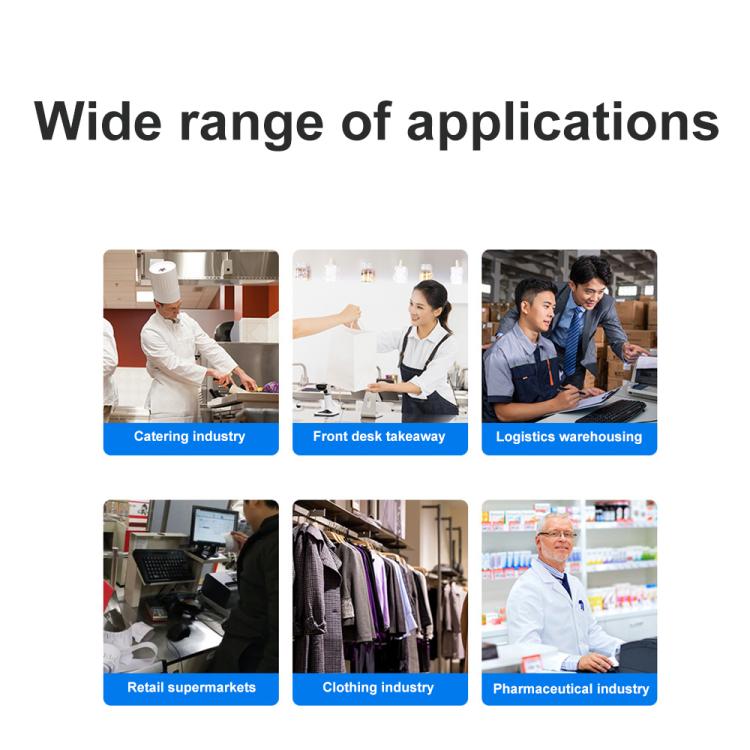 Xprinter XP-80T 80mm QR Code Supermarket Receipt Label Thermal Printer, Spec: USB+Lan(EU Plug)