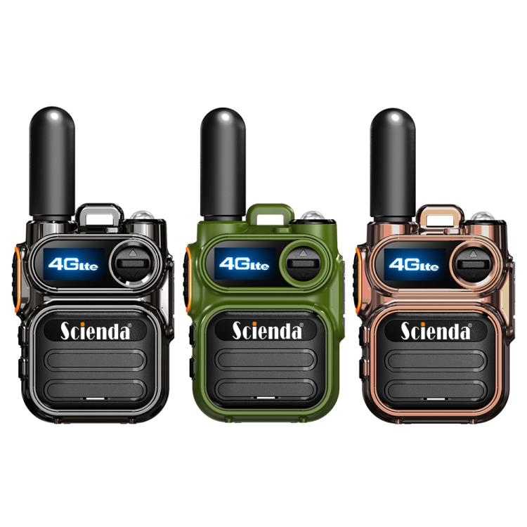 Scienda G388 Global-PTT 4G Two-way Wireless Walkie-talkie Portable Remote Communicator(Green)