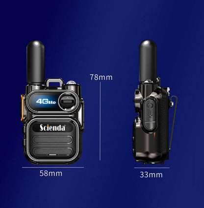 Scienda G388 Global-PTT 4G Two-way Wireless Walkie-talkie Portable Remote Communicator(Green)