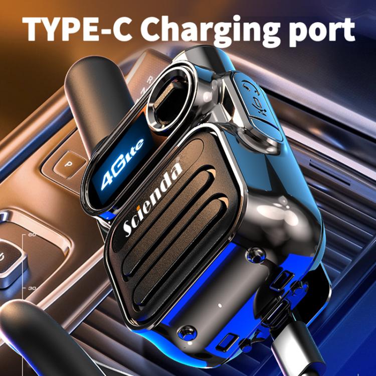 Scienda G388 Global-PTT 4G Two-way Wireless Walkie-talkie Portable Remote Communicator(Bronze)