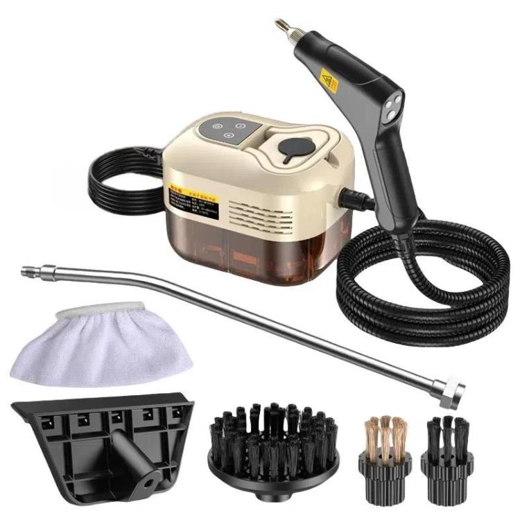 YAERDUN Nettoyeur Vapeur Haute Température 1500W Intelligent Numérique pour Hotte de Cuisine et Salle de Bain, Taille : Prise UK 220V (Beige)