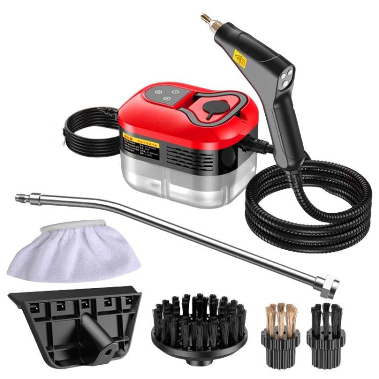 YAERDUN 1500W High Temperature Steam Cleaner Smart Digital Kitchen Hood Bathroom Cleaning Machine, Size: 220V AU Plug(Red Black)