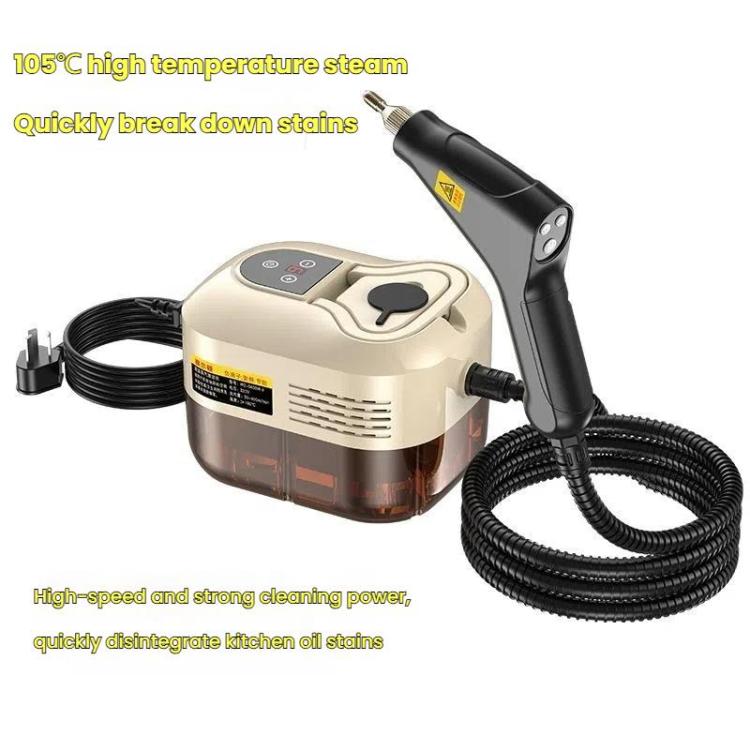 Nettoyeur Vapeur Haute Température YAERDUN 1500W, Machine de Nettoyage Intelligente pour Hotte de Cuisine et Salle de Bain, Taille : Prise US 110V (Noir Blanc)