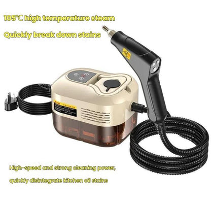 Nettoyeur Vapeur Haute Température YAERDUN 1500W, Machine de Nettoyage Intelligente pour Hotte de Cuisine et Salle de Bain, Taille : Prise US 110V (Noir Blanc)