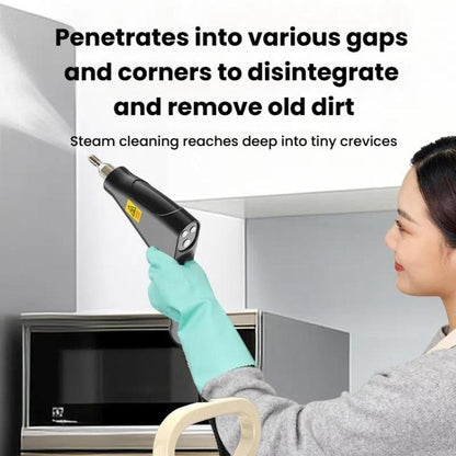 Nettoyeur Vapeur Haute Température YAERDUN 1500W, Machine de Nettoyage Intelligente pour Hotte de Cuisine et Salle de Bain, Taille : Prise US 110V (Noir Blanc)