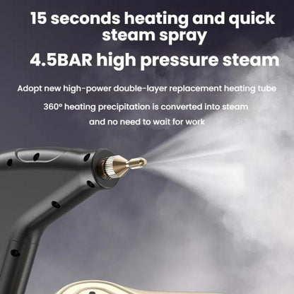YAERDUN 1500W High Temperature Steam Cleaner Smart Digital Kitchen Hood Bathroom Cleaning Machine, Size: 110V US Plug(Beige)