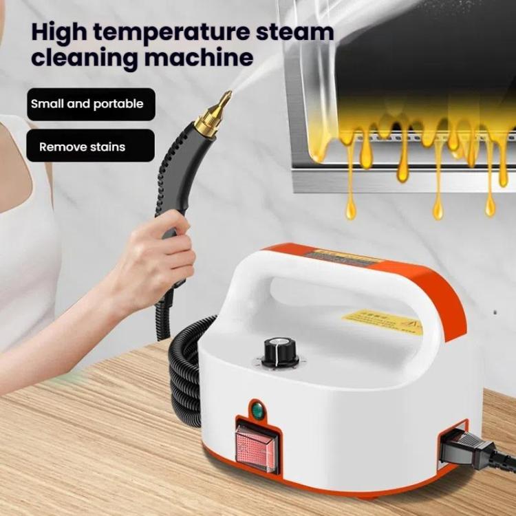 YAERDUN Steam Cleaner High Pressure High Temperature Kitchen Hood Multifunctional Household Cleaning Machine, Spec: 110V US Plug (Two Flat)(Black White)
