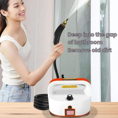 YAERDUN Steam Cleaner High Pressure High Temperature Kitchen Hood Multifunctional Household Cleaning Machine, Spec: 110V US Plug (Two Flat)(Black White)