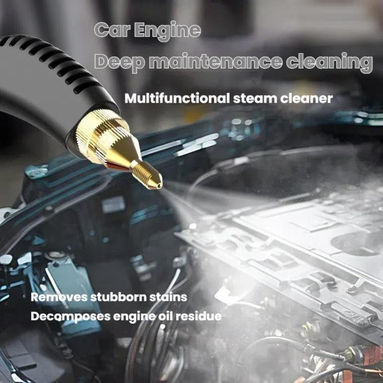 YAERDUN Steam Cleaner High Pressure High Temperature Kitchen Hood Multifunctional Household Cleaning Machine, Spec: 110V US Plug (Two Flat)(Black White)