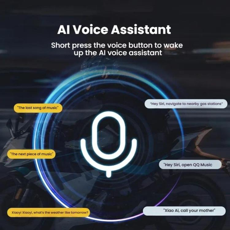 Kuqibao K23S Helmet Bluetooth Earphones 1000m Motorcycle Bluetooth-compatible 2 Person Intercom With Light Waterproof Headset(Hard Wheat)