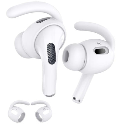 For AirPods Pro 2 AhaStyle PT189 1pair Ear Caps Silicone Anti-Lost and Non-Slip Ear Hooks(White Large)
