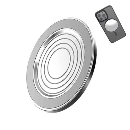 HEPAIL 101D-A Cell Phone Magnetic Selfie Mirror Magsaef Rear HD Photo Assist Convex Mirror(Silver)