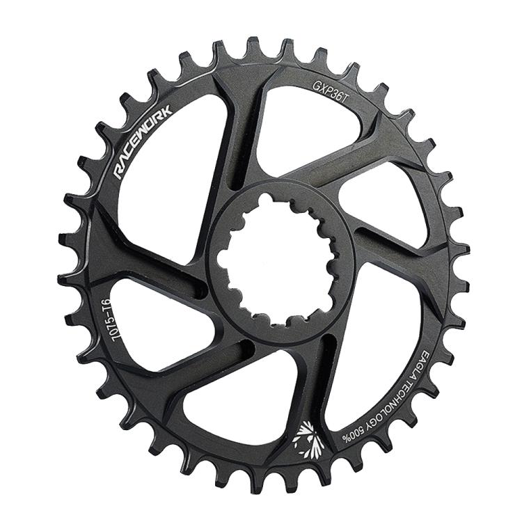 RACEWORK 7075-T6 pour Plateau VTT SRAM Monoplateau Rond, Spécification : 6mm 36T