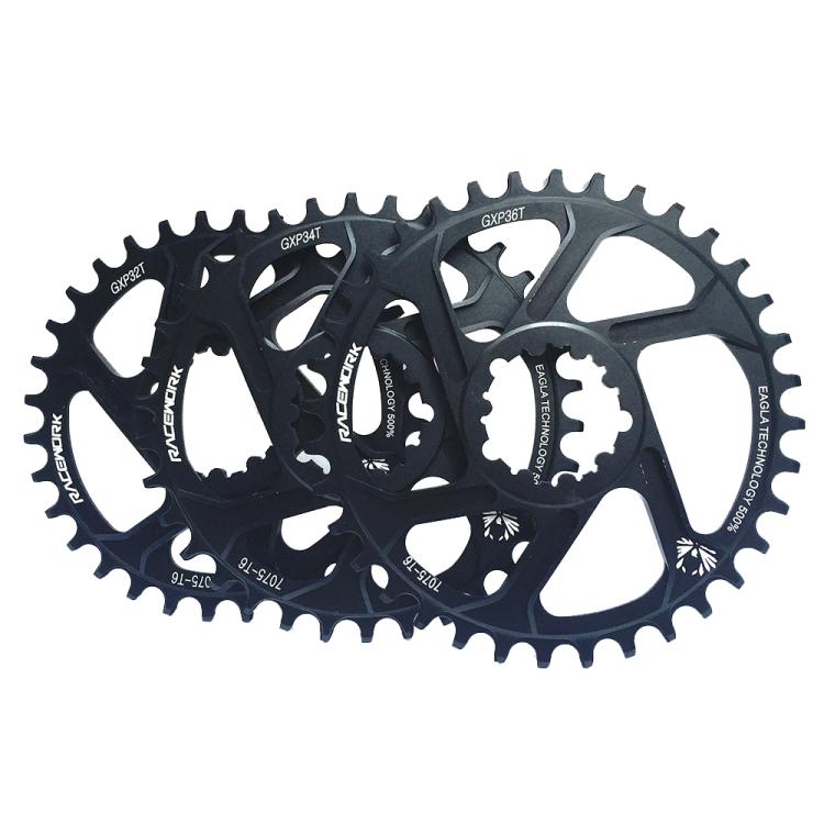 RACEWORK 7075-T6 pour Plateau VTT SRAM Monoplateau Rond, Spécification : 6mm 36T
