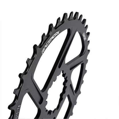 RACEWORK 7075-T6 For SRAM Mountain Bike Single Plate Round Bicycle Sprocket, Spec: 6mm 32T