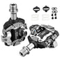 RACEWORK M8100 Mountain Bike Self-locking Pedal Ultra-light DU Bearing SPD Pedal, Color: Black