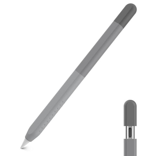 For Apple Pencil USB-C AhaStyle PT102-3 Stylus Gradient Color Silicone Pen Case(Gray)