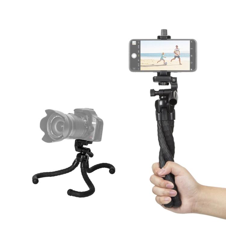 YUNTENG 3280 Octopus Tripod With 3-Way Pan Head Camera Phone Holder(Black)
