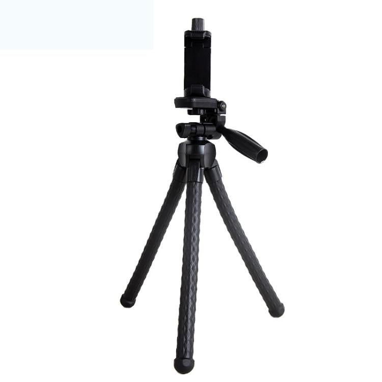YUNTENG 3280 Octopus Tripod With 3-Way Pan Head Camera Phone Holder(Black)