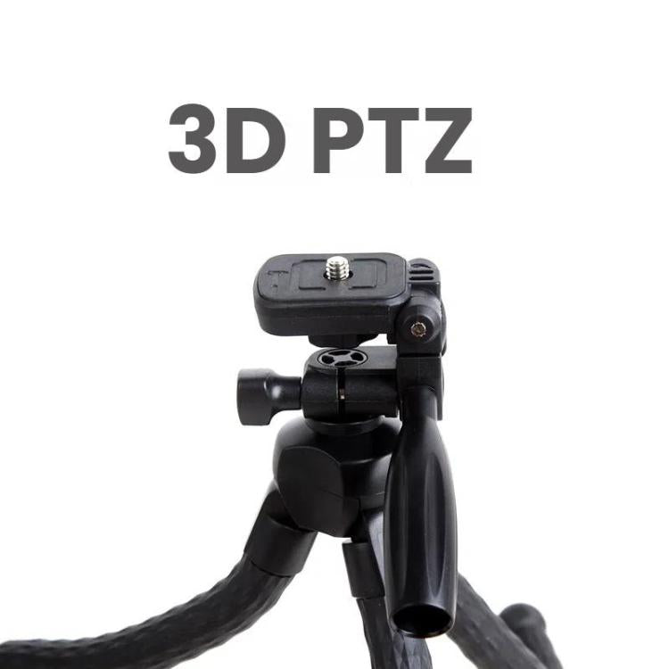 YUNTENG 3280 Octopus Tripod With 3-Way Pan Head Camera Phone Holder(Black)