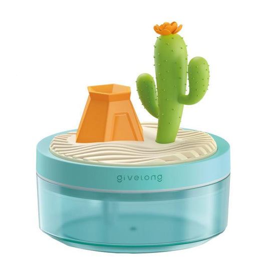 Mini humidificateur d'ambiance portable Givelong, hydratant pour pot de plantes, brumisateur, vaporisateur USB de voiture, diffuseur d'aromathérapie (cactus)