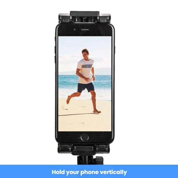 YUNTENG VCT-320 Adjustable Hot Shoe Tablet & Phone Mount Clamp Holder with Dual 1/4 Inch Screw Holes for 5.1-9.9 Inch Devices(Black)